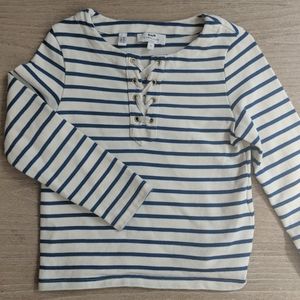 Cyrillus Blue and White Striped Kids Jersey